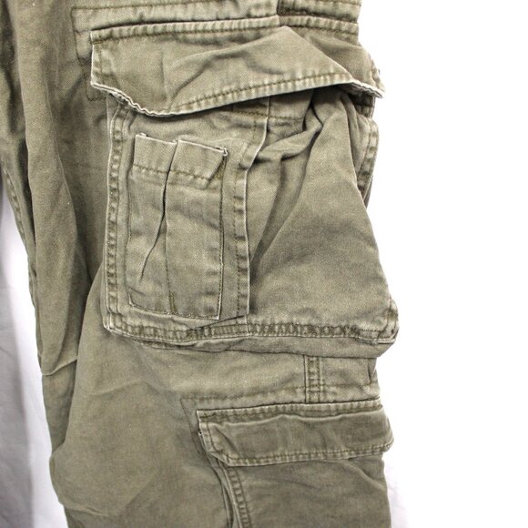 Vintage Y2K AP COMPANY Men's Military Tactical Cargo Pants Size 30x32 Army Green - Picture 7 of 10